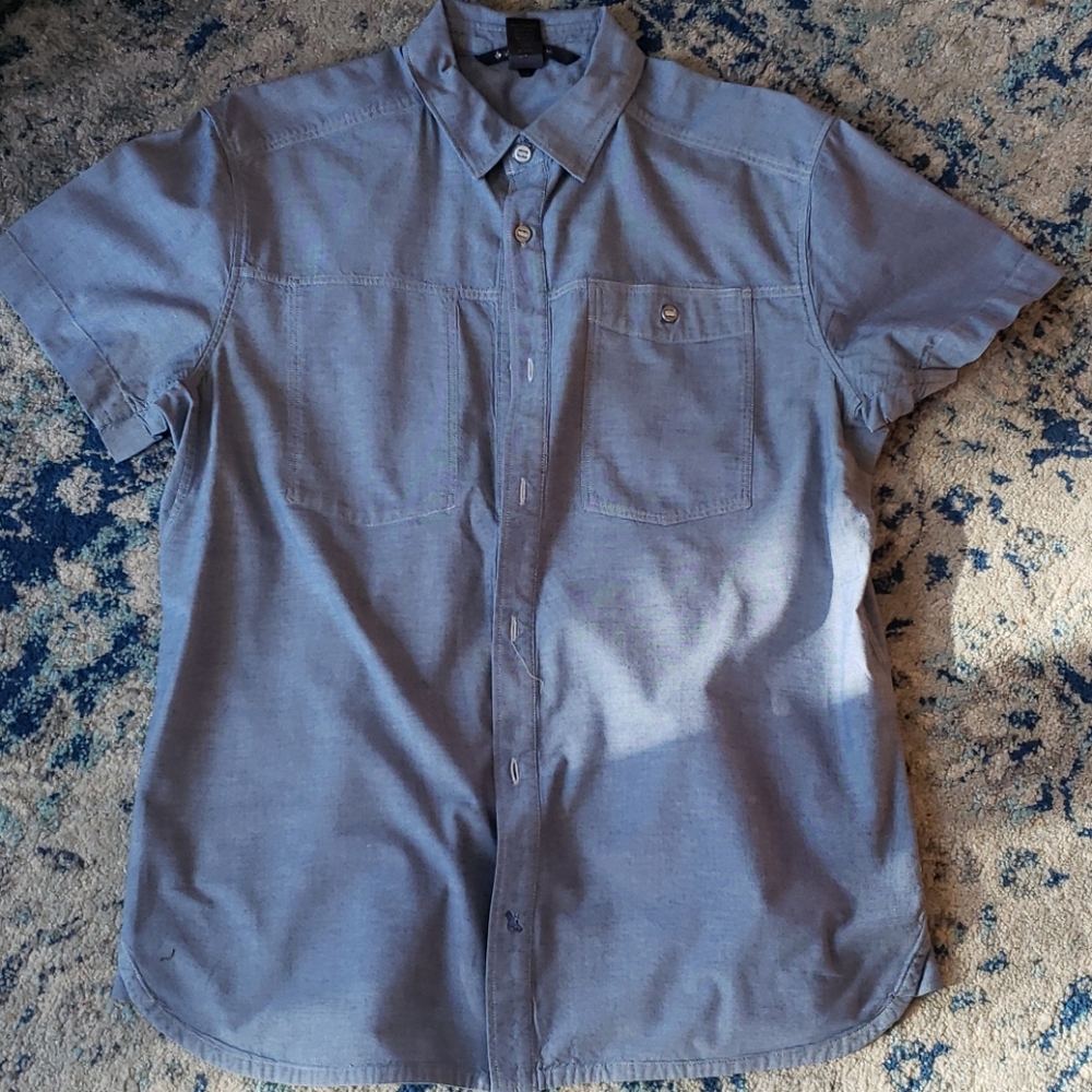 Black Diamond Denim Button-down